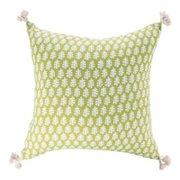 Green Welcome Wreath Pillow - GLORY HAUS 