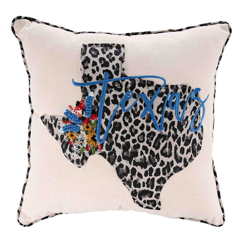Texas Cheetah Pillow - GLORY HAUS 