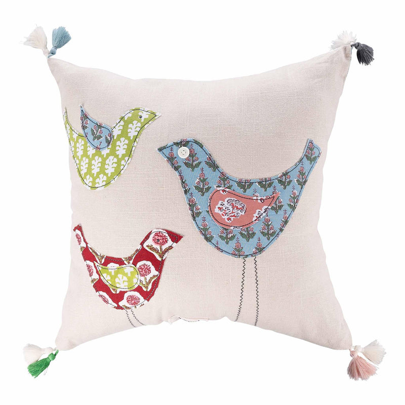 Three Birds Pillow - GLORY HAUS 