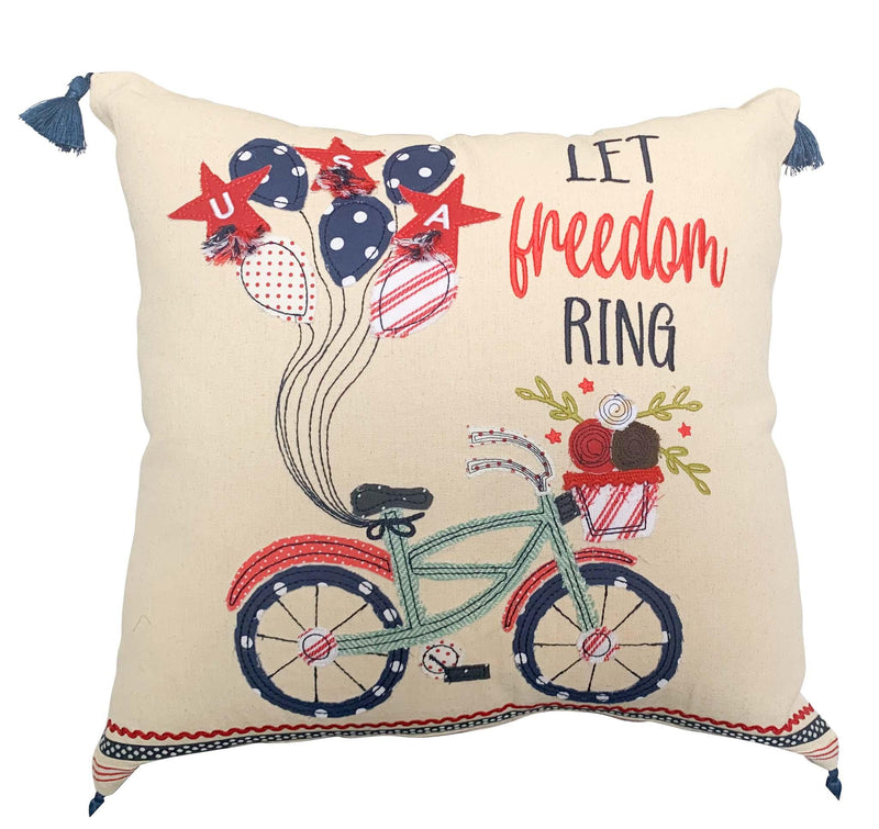 Let Freedom Ring Pillow - GLORY HAUS 