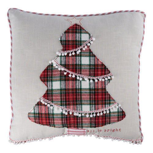 All is Bright Christmas Tree Pillow - GLORY HAUS 