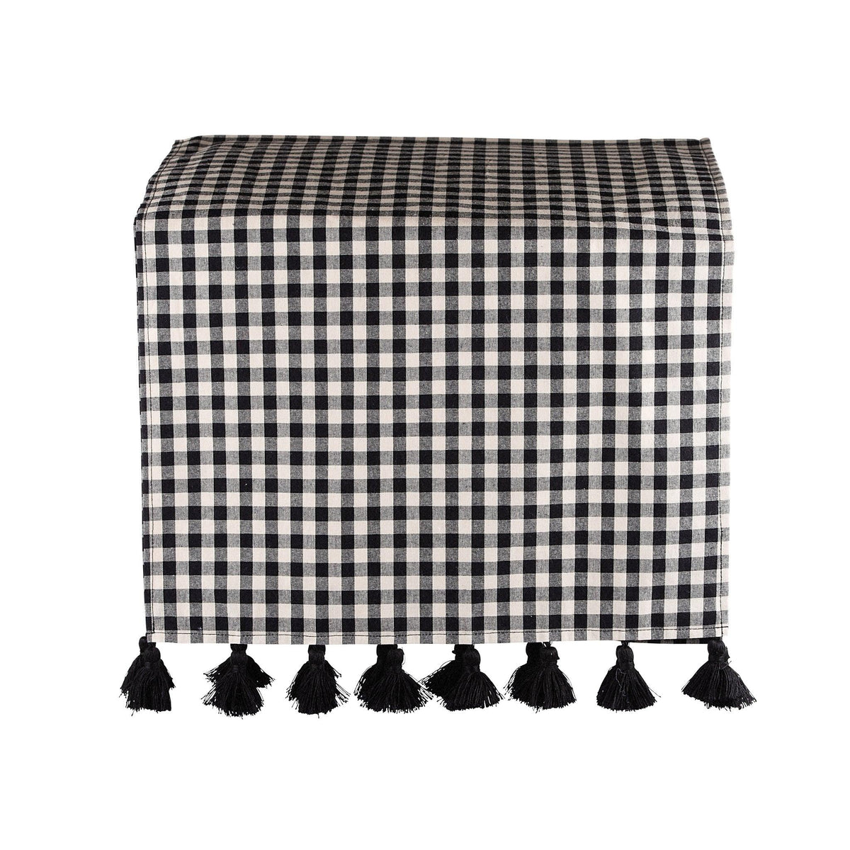 Black & White Check Table Runner - GLORY HAUS 