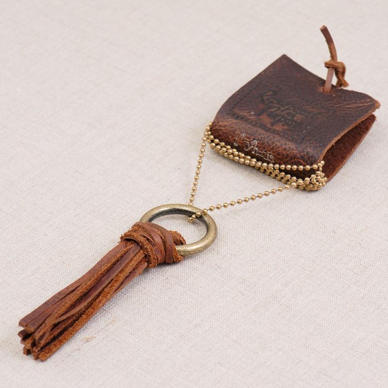 ROP-Leather Tassle Necklace - GLORY HAUS 