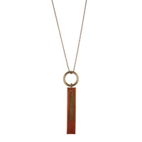 ROP-Leather Bar Necklace - GLORY HAUS 