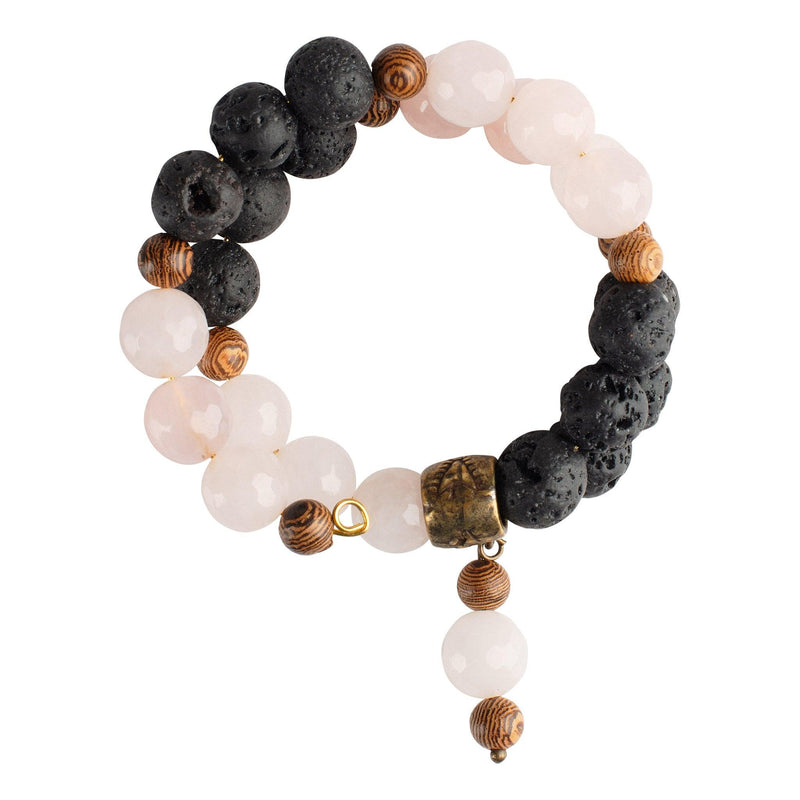 Rose Quartz Essential Oil Bracelet - GLORY HAUS 