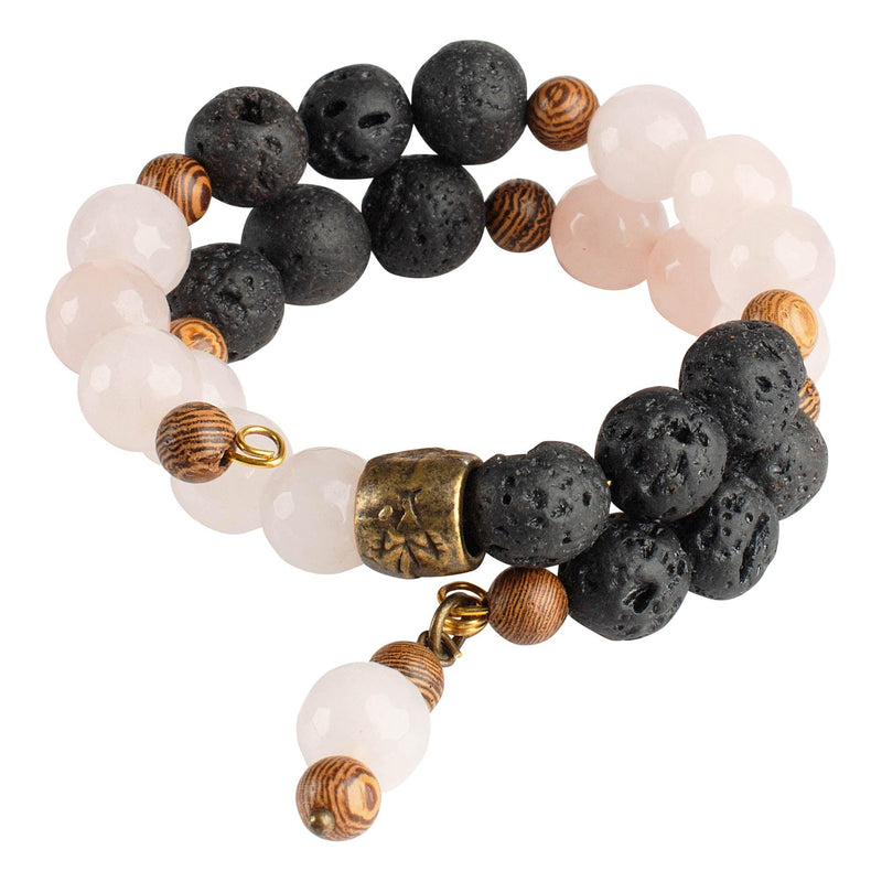 Rose Quartz Essential Oil Bracelet - GLORY HAUS 