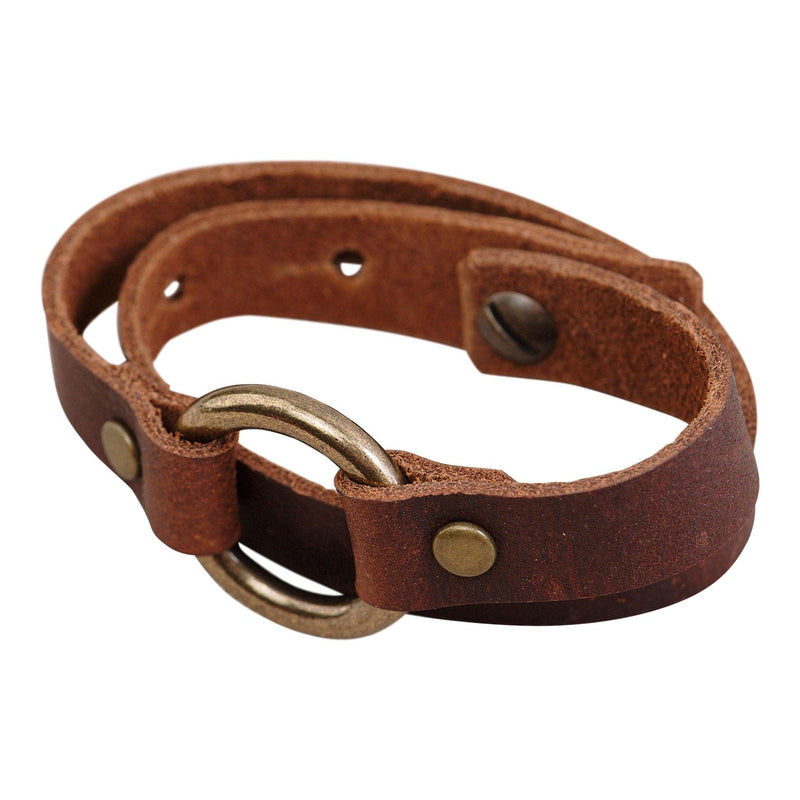 ROP-Double Wrap Leather Bracelet - GLORY HAUS 