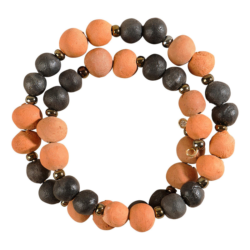 Terra-Cotta & Lava Bead Diffusing Bracelet - GLORY HAUS 