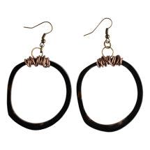 Simple Circle Horn Hoop Earring - GLORY HAUS 