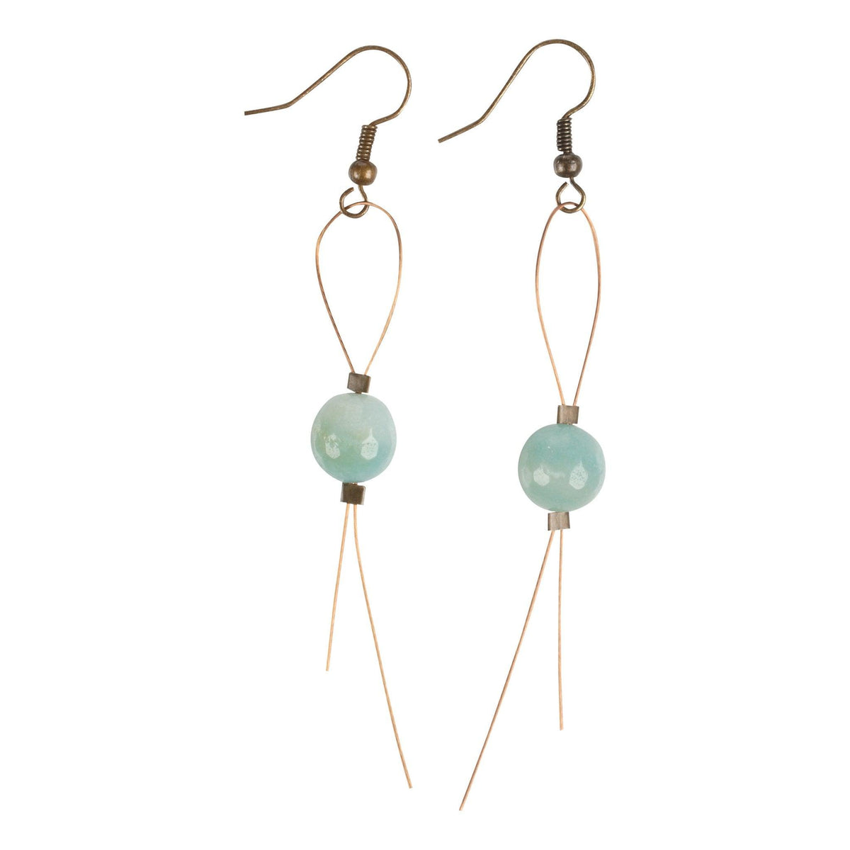 Sea Foam Wire Earrings - GLORY HAUS 