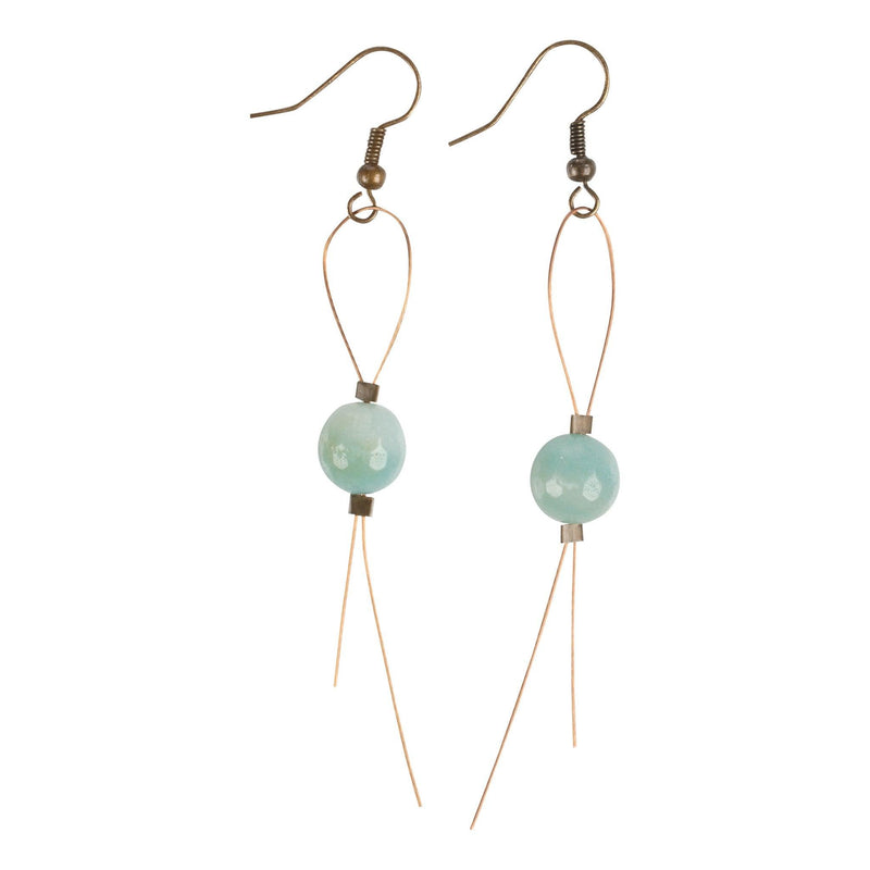 Sea Foam Wire Earrings - GLORY HAUS 