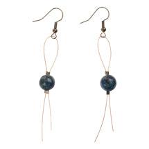 ROP- Blue Wire Earrings - GLORY HAUS 