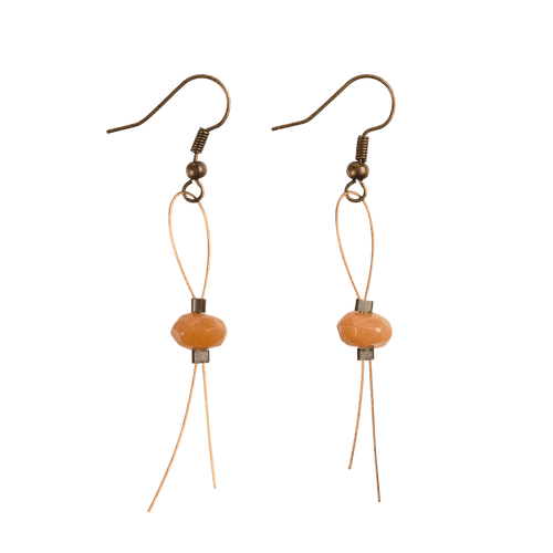 Orange Wire Earrings - GLORY HAUS 