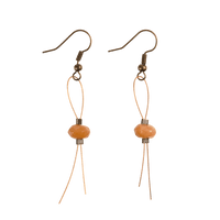 Orange Wire Earrings - GLORY HAUS 