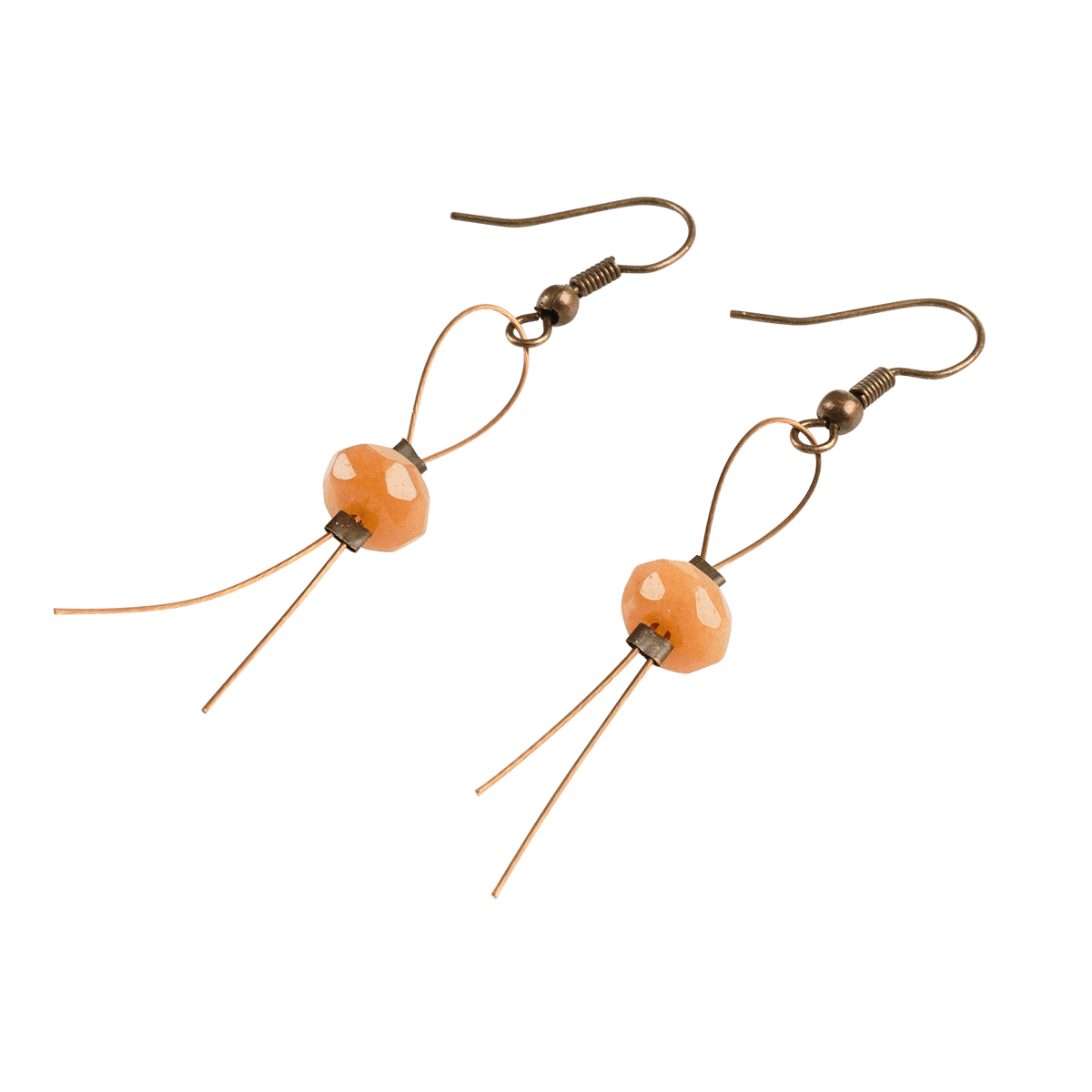 Orange Wire Earrings - GLORY HAUS 