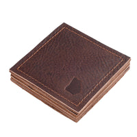 Georgia (State of) Leather Coaster (Set of 4) - GLORY HAUS 