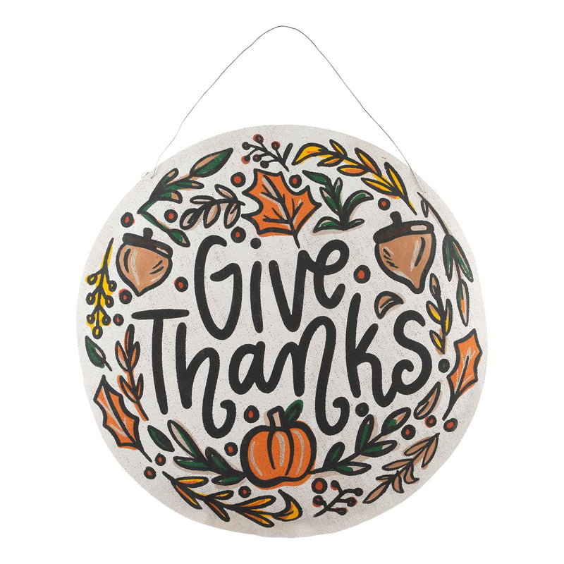 Christmas Holly / Give Thanks Pumpkin Reversible Burlee - GLORY HAUS 