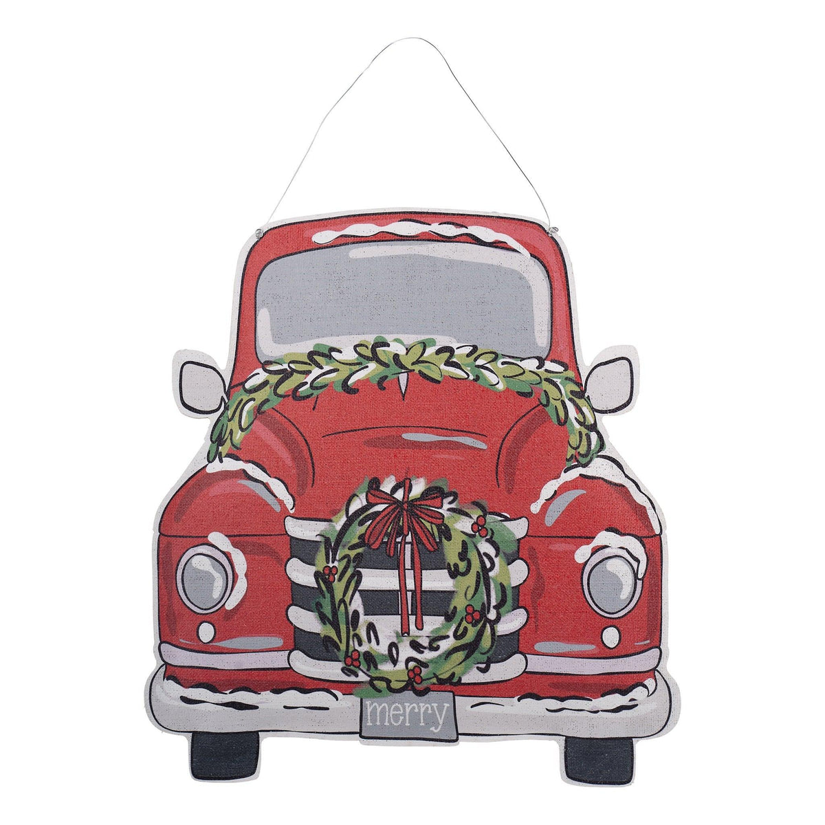 Green Fall/Red Christmas Truck Burlee - GLORY HAUS 
