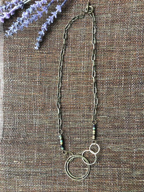 Infinity Circle Beaded Necklace - GLORY HAUS 
