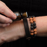 Terra-Cotta & Lava Bead Diffusing Bracelet - GLORY HAUS 