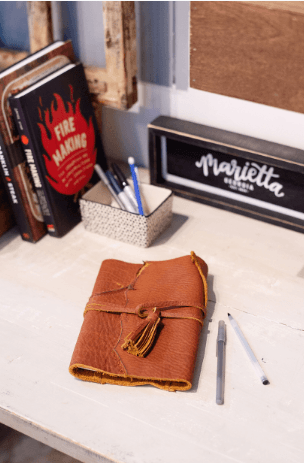 Leather Journal with Insert - GLORY HAUS 