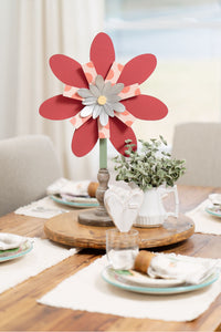 Red Flower Topper