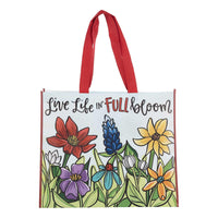 Live Life in Full Bloom Tote Bag - GLORY HAUS 