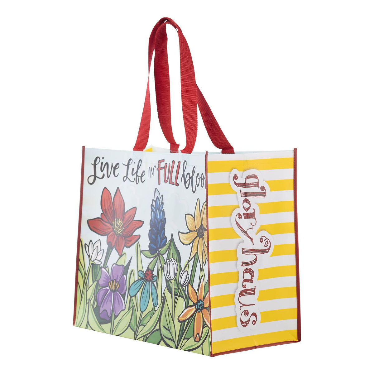 Live Life in Full Bloom Tote Bag - GLORY HAUS 