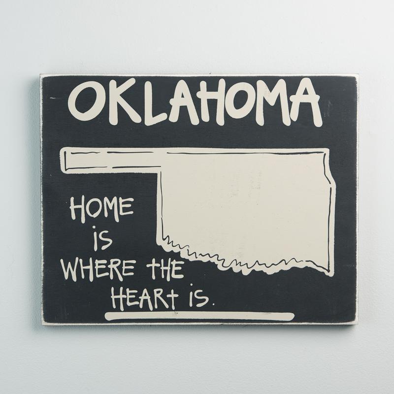 State of Oklahoma Sign 12x15 - GLORY HAUS 