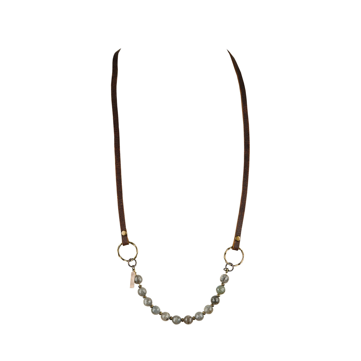 ROP-Labradorite Stone Necklace - GLORY HAUS 