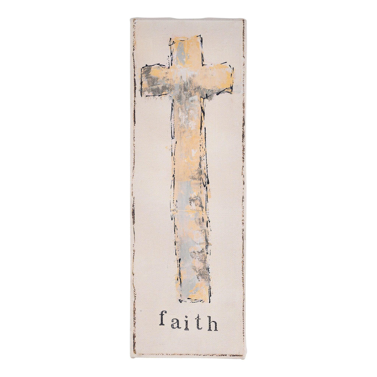 Faith Gold Cross Canvas - GLORY HAUS 