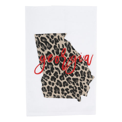 Georgia Cheetah Print Tea Towel - GLORY HAUS 