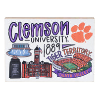 Clemson Icon Block - GLORY HAUS 