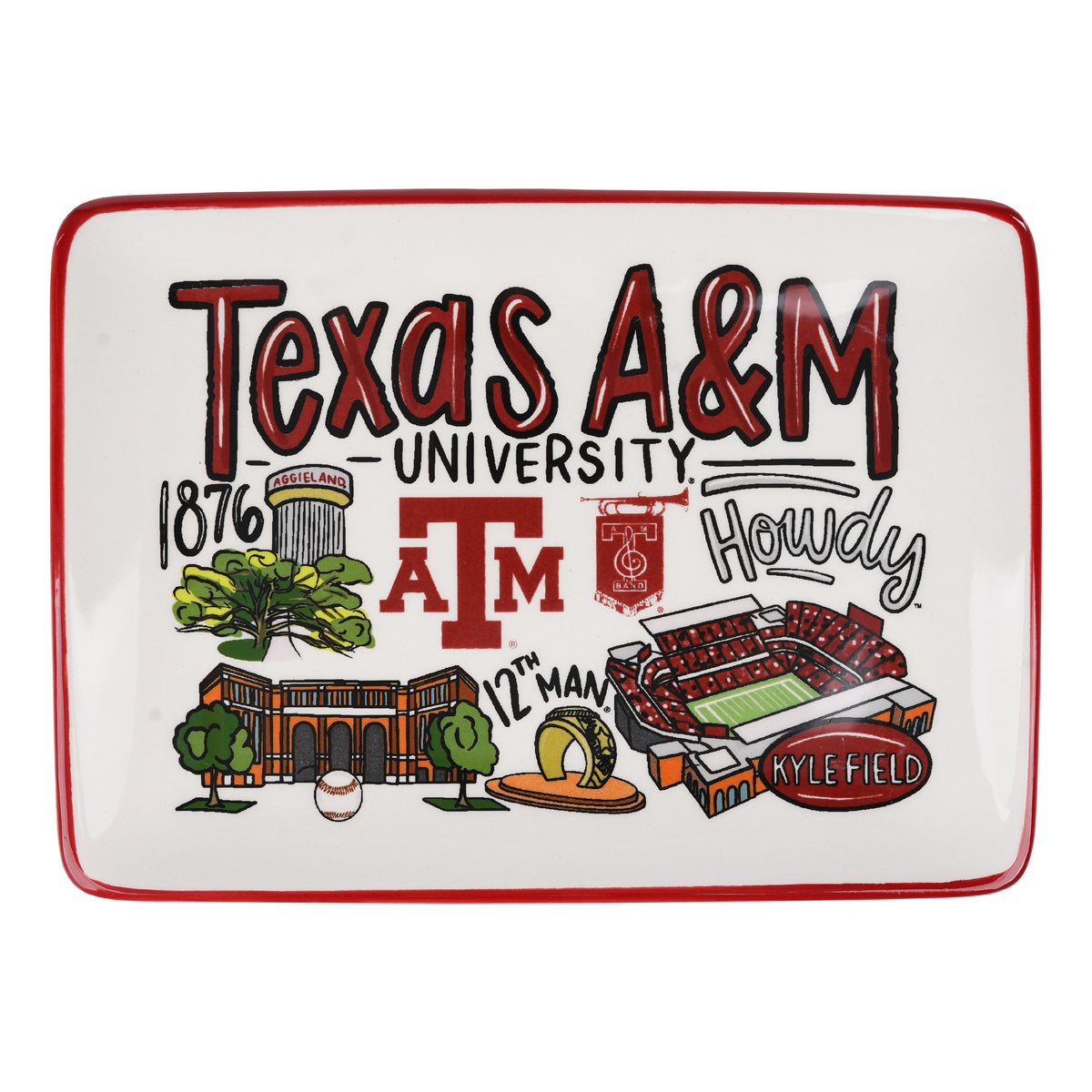 Texas A&M Icon Trinket Tray - GLORY HAUS 
