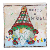 Merry & Bright Gnome Canvas - GLORY HAUS 