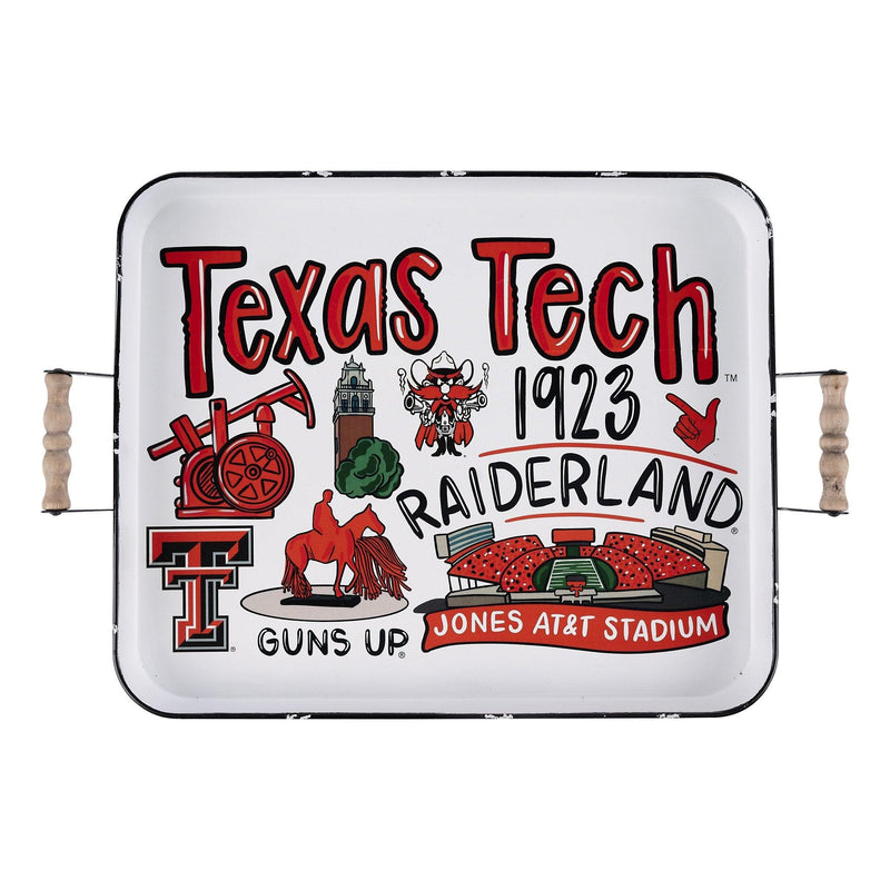 Texas Tech Icon Enamel Tray - GLORY HAUS 