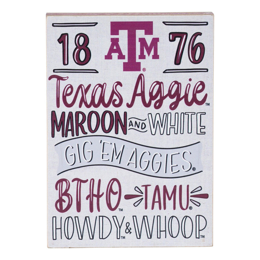 Share Your Texas A&M Spirit With This University Pride Decor Block – GLORY  HAUS