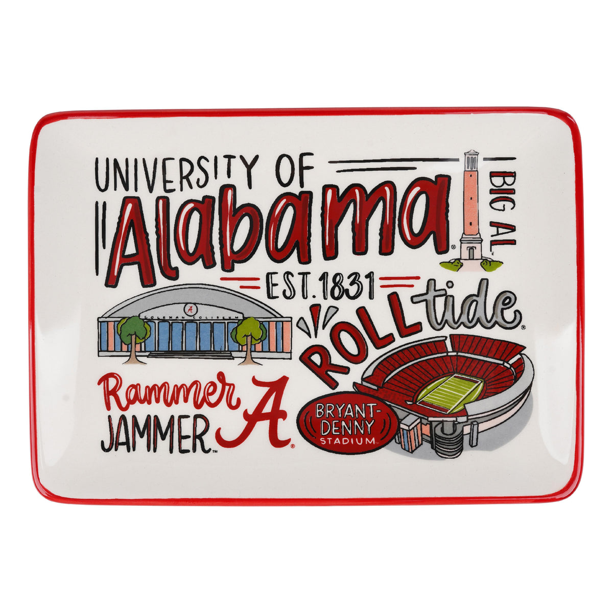 Alabama Icon Trinket Tray - GLORY HAUS 