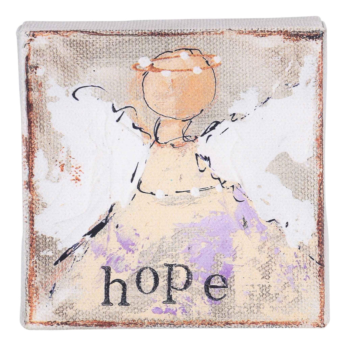 Hope Silver Angel Canvas - GLORY HAUS 