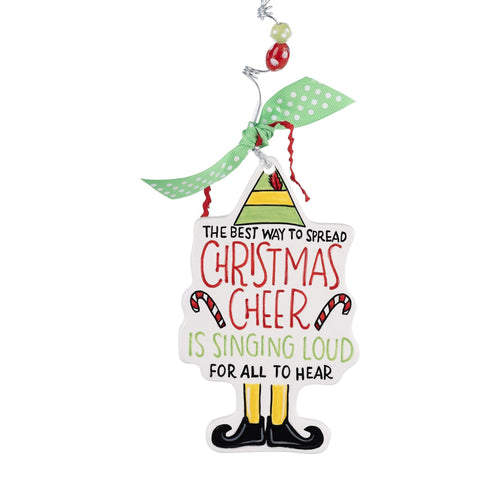 Elf Christmas Cheer Flat Ornament - GLORY HAUS 